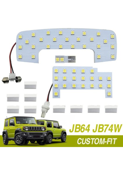 5x LED Araba Çatı Iç Işık Okuma Kabin Harita Lamba Sulları Sül Suzuki Jimny JB64W JB74W 2019 2020 2021 (Yurt Dışından) modelleri