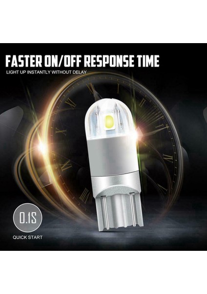 60PCS 6000K Canbus T10 168 194 W5W Dome Lisans Yan Işaretleyici LED Ampul Beyaz (Yurt Dışından) modelleri