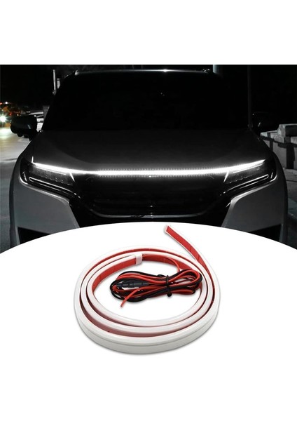 Araba Hood LED Strip Işıkları Esnek Farlar Su Geçirmez Araba LED Işık Gündüz Çalışma Işık Şeritleri Hood Işık 59 Inç (Yurt Dışından) fırsatları