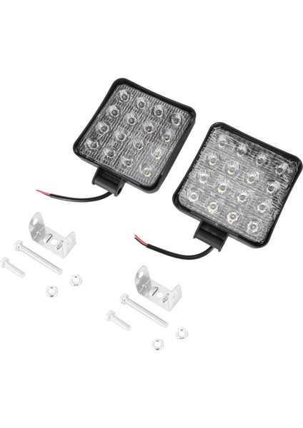 4 Pcs 48W 6000K LED Spot Işın Işleri Işıkları Lamba Traktör Suv Kamyon 4WD 12V 24V (Yurt Dışından) fiyatları