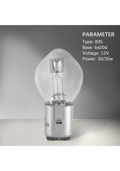Motosiklet Aydınlatma 10X Far Ampulü 12V 35W B35 BA20D Cam Gy6 Atv Moped Scooter Için Uygun (Yurt Dışından) indirimleri