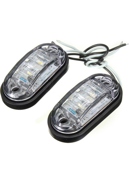 4x LED Işık Tarafı Genel Kamyon Römorku Van Beyaz (Yurt Dışından)