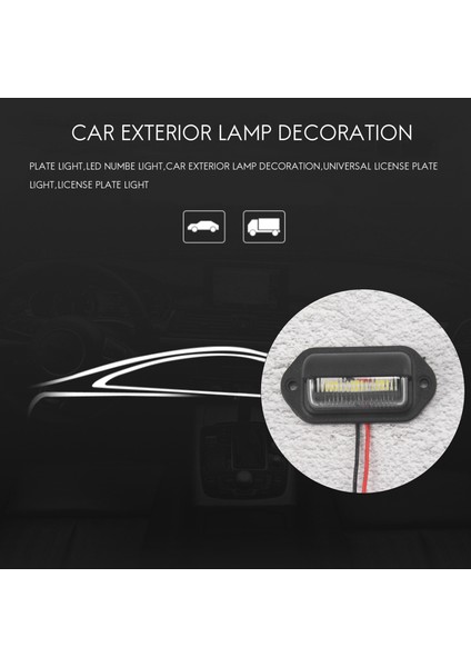 2pcs 12V LED Numara Plaka Plaka Işığı Otomobil Tekneleri Motosiklet Otomotiv Uçak Rv Kamyon Römork Dış Lambalar (Yurt Dışından) modelleri