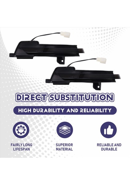 Ford Mustang S550 2015 - 2021 Için Dinamik Dönüş Sinyali Yanıp Söner Yan Ayna Gösterge Işığı (Yurt Dışından) fırsatları