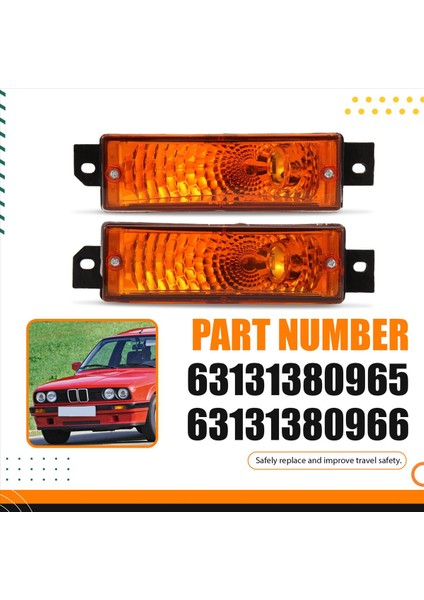 2pcs Lh &amp Rh Ön Turn Sinyalleri Göstergeler Bmw 3serıes Için Cornsıon Işıklar E30 1987-1991 63131380965 63131380966 (Yurt Dışından) indirimleri