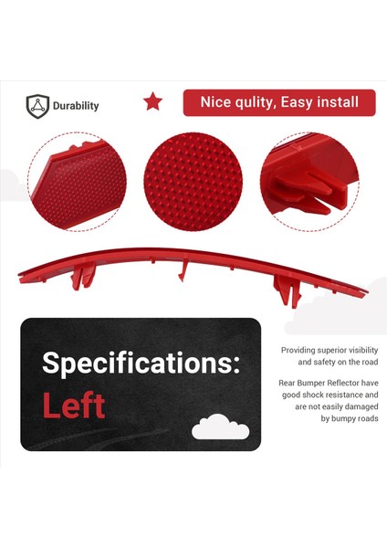 Arka Tampon Reflektör Montajı Koltuk Için Sağ El Ibiza V Kj1 2017-21 Sol 6F0945105 (Yurt Dışından) indirimleri