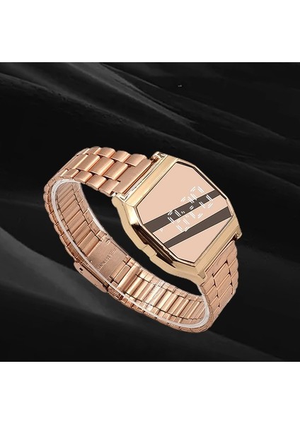 Altın Tarafı Yeni Dijital Saat Çok Fonksiyonlu Moda Izle Rahat Kol Saati Vip Bağlantı Dropshipping Için (Yurt Dışından)