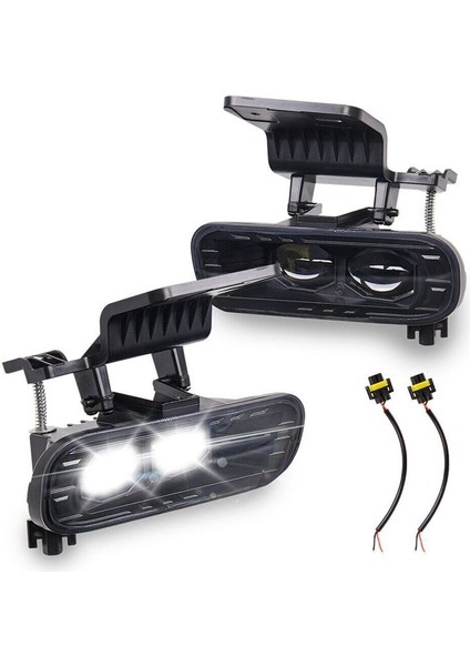 1 Çift Yüksek Yoğunluklu Siyah LED Ön Sis Farları Chevrolet Için Silverado 99-02 Tahoe 00-06 Retrofit Farlar (Yurt Dışından)