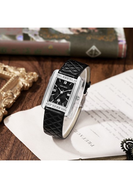 Suya Dayanıklı Kadın Quartz Saat - Vintage Kare Saat (Yurt Dışından) modelleri