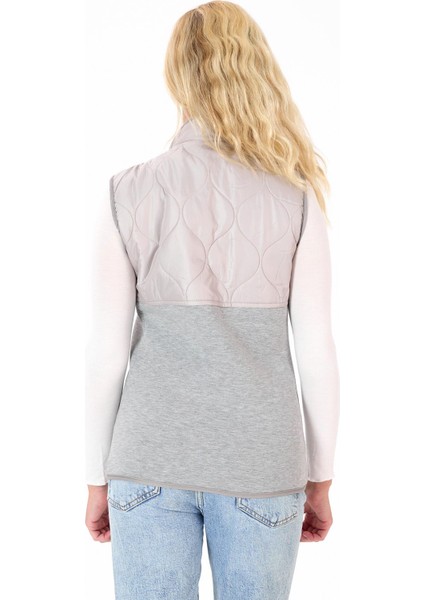 Kadın Fermuar Detaylı Kapitoneli Spor Şişme Yelek fiyatları