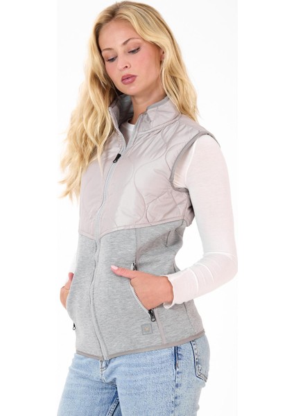 Kadın Fermuar Detaylı Kapitoneli Spor Şişme Yelek indirimleri