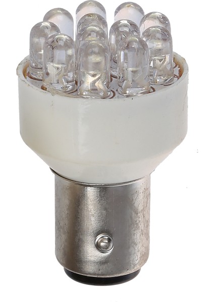 2 x BAY15D 1157 T25 12 LED Araba Kuyruğu Durdurma Dönüş Sinyali Işıkları Ampuller Beyaz (Yurt Dışından) fiyatları