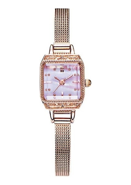 Pembe Izle Retro Narin Kare Eğlence Küçük Kadran Kadın Saat Su Geçirmez Kuvars Izle Vip Bağlantı Dropshipping Için (Yurt Dışından)