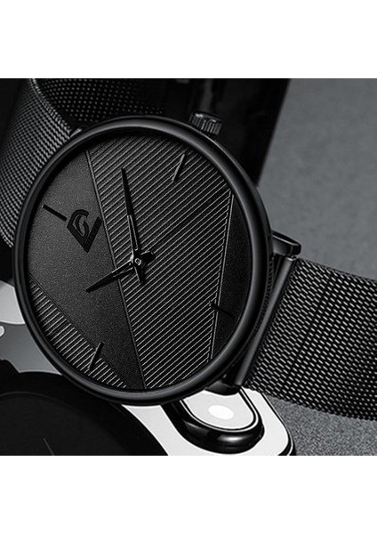 Deri Siyah Kırmızı Reloj Hombre Saatler Erkek Minimalist Erkek Moda Ultra-Ince Izle Basit Erkekler Iş Kuvars Kol Saati Relogio Masculino (Yurt Dışından) fiyatları