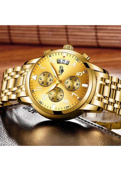 Gümüş Mavi Lıge Yeni Saatler Erkek Lüks Marka Büyük Kadran Izle Erkekler Su Geçirmez Kuvars Kol Saati Casıo Seıko (Yurt Dışından)