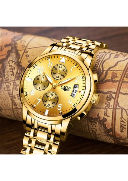 Gümüş Mavi Lıge Yeni Saatler Erkek Lüks Marka Büyük Kadran Izle Erkekler Su Geçirmez Kuvars Kol Saati Casıo Seıko (Yurt Dışından) modelleri