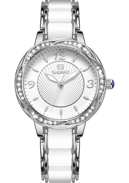 Seramik Kayışlı Kadın Saati - Su Geçirmez Saat (Yurt Dışından)