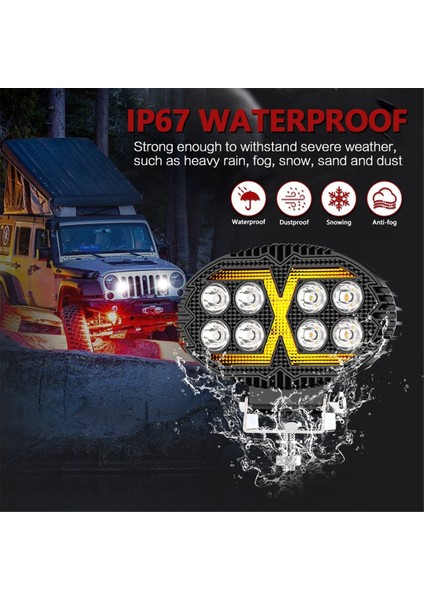 5 5 Inç Oval LED Iş Işıkları Kamyon Için Koşu Işıkları Atv Utv Suv Motosiklet Arabası Römorku Teknesi (Yurt Dışından) indirimleri