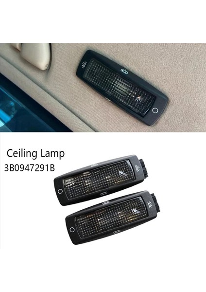 3B0947291 Siyah 4pcs Arka Okuma Haritası Kubbesi Vw Golf Passat 1998-2005 Beetle Bora Superb 3B0947291B (Yurt Dışından) fırsatları