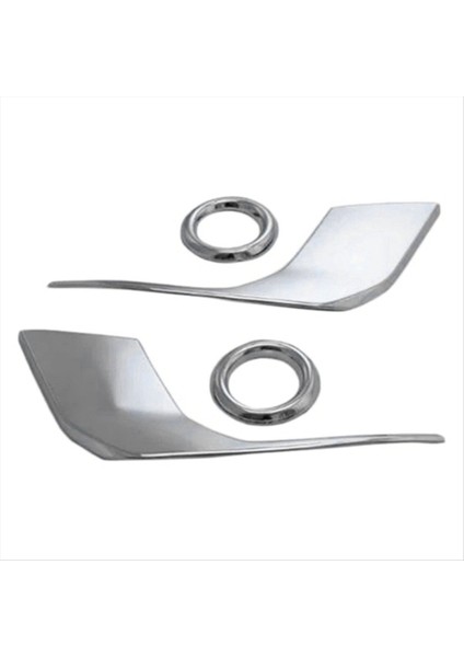 1 Set Abs Krom Ön Sis Lambası Çerçeve Kapağı Trim Abajur Çerçevesi Parlak Şerit Yama Için Mitsubishi Asx 2016-2018 (Yurt Dışından)