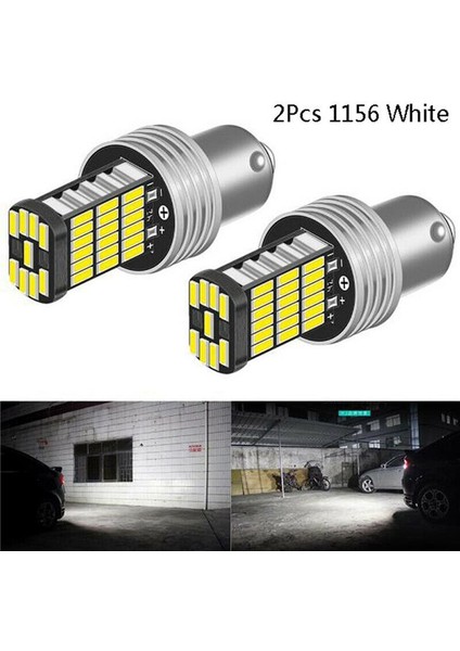 8x 1156LED Canbus 15 Smd BA15S P21W Yüksek Güçlü Beyaz 6000K Araba Fren Kuyruk Işığı (Yurt Dışından) fırsatları