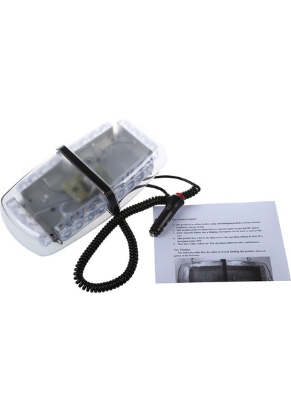12V Amber LED 24W Araç Çatı Çatı Çubuğu Yanıp Sönen Beacon Strobe Işık Manyetik (Yurt Dışından) fırsatları