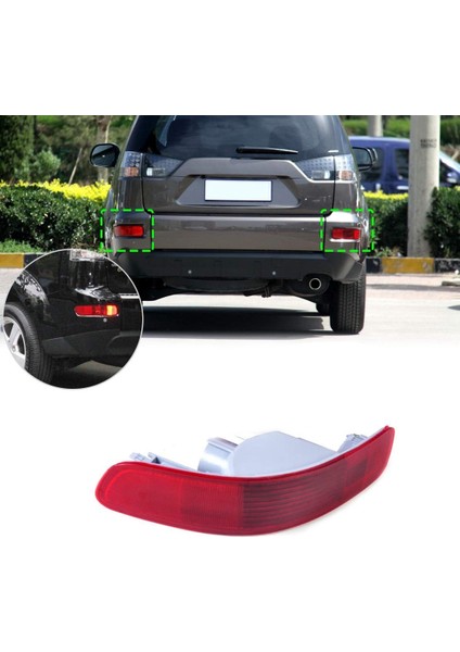 Mitsubishi Outlander 2007-2012 8355A004 Için Arka Sağ Tampon Kuyruk Sis Işık Lamba Kapağı Deflektörü (Yurt Dışından) modelleri