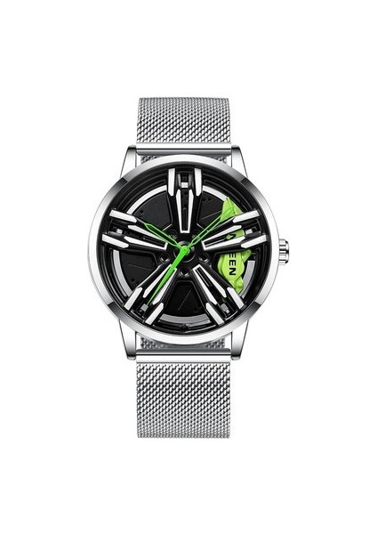 Yeni Stil Erkek Kuvars Izle Tekerlek Izle Paslanmaz Çelik Bant Suya Dayanıklı Ultra Ince Spor Bilek Izle Casio Seiko (Yurt Dışından)