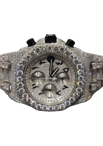 Mozanit Izle Üst Marka Lüks Elmas Saatler Mekanik Erkekler Kadınlar Için Yüksek Kaliteli Elmas Buzlu Out Izle Casıo (Yurt Dışından)