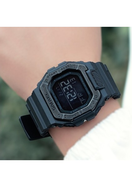 Erkekler Çok Fonksiyonlu Dijital Spor Izle Geri Sayım Erkek Ordu Askeri Saat LED Kol Saatleri Moda Erkek Relógios Casıo (Yurt Dışından)