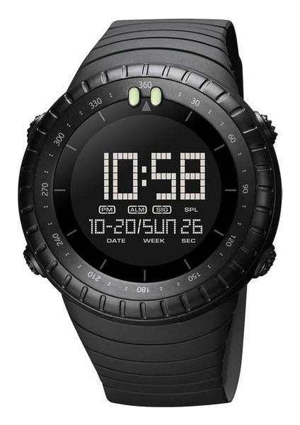 Siyah Moda Spor Dijital Izle Üst Marka Erkek Saatler Geri Sayım Kronometre Kol Saati (Yurt Dışından)