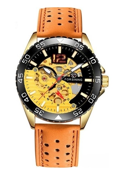 Otomatik Mekanik Erkek Kol Saati Askeri Ordu Spor Erkek Saat Üst Marka Lüks Su Geçirmez Adam Izle (Yurt Dışından)