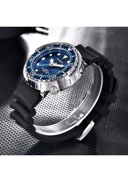 Lüks Erkek Izle Su Geçirmez Moda Iş Adamı Kuvars Kol Saati Silikon Kayış Spor Aydınlık Izle Erkekler Için Saat (Yurt Dışından)