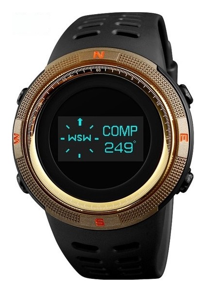 Dijital Askeri Pusula Izle Erkek Saatler Saat Pedometre Chrono Kalori Su Geçirmez Erkek Kol Saati Relogio Masculino (Yurt Dışından)