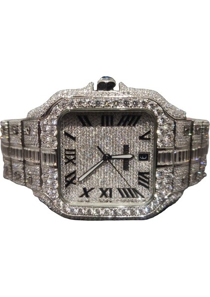 Temizle Otomatik Mekanik Paslanmaz Çelik Klasik Su Geçirmez Kaliteli Izle Erkekler Için Elmas Saatler Mekanik Otomatik Lüks Saatler (Yurt Dışından)