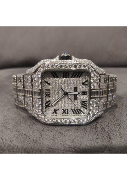 Temizle Otomatik Mekanik Paslanmaz Çelik Klasik Su Geçirmez Kaliteli Izle Erkekler Için Elmas Saatler Mekanik Otomatik Lüks Saatler (Yurt Dışından) fiyatları