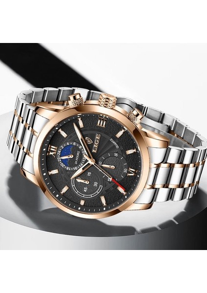 Marka Saatler Erkekler Için Paslanmaz Çelik Lüks Moda Kuvars Vip Bağlantı Dropshipping Için (Yurt Dışından)