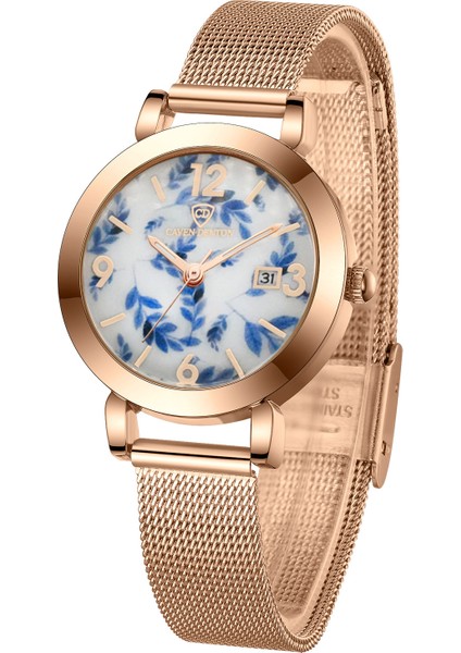 Kadın Vintage Desenli Saat (Yurt Dışından)