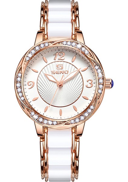 Seramik Kayışlı Kadın Saati - Su Geçirmez Saat (Yurt Dışından)