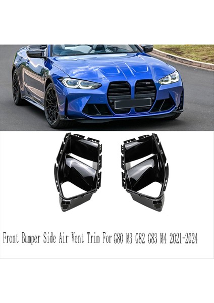 Bmw G80 M3 G83 M4 2021-2021-2021-2021 Için Ön Tampon Yan Hava Havalandırma Döşeme Izgara B (Yurt Dışından) indirimleri