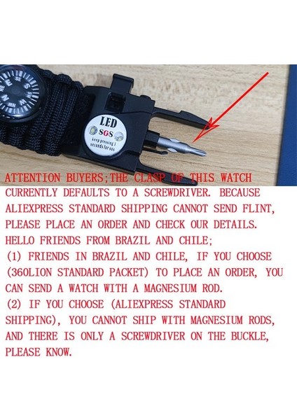 Kamuflaj Kutusu ile Açık Hayatta Kalma Izle Çok Fonksiyonlu Su Geçirmez Askeri Taktik Paracord Izle Bilezik Kamp Yürüyüş Acil Durum Dişli Edc (Yurt Dışından) fiyatları