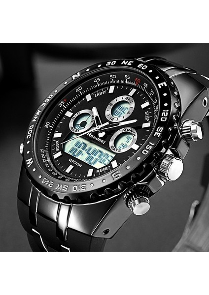 Siyah Readeel Üst Marka Spor Kuvars Kol Saati Erkekler Askeri Su Geçirmez Saatler Casıo (Yurt Dışından) fiyatları