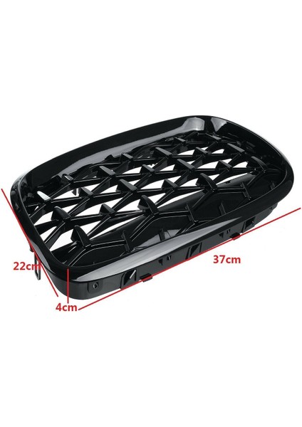 Araba Elmas Izgaraları Ön Böbrek Izgara Bmw E70 E71 E72 X5 X6 2007-2013 Siyah Için (Yurt Dışından) modelleri