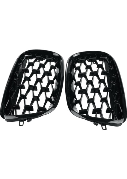 Araba Elmas Izgaraları Ön Böbrek Izgara Bmw E70 E71 E72 X5 X6 2007-2013 Siyah Için (Yurt Dışından) indirimleri
