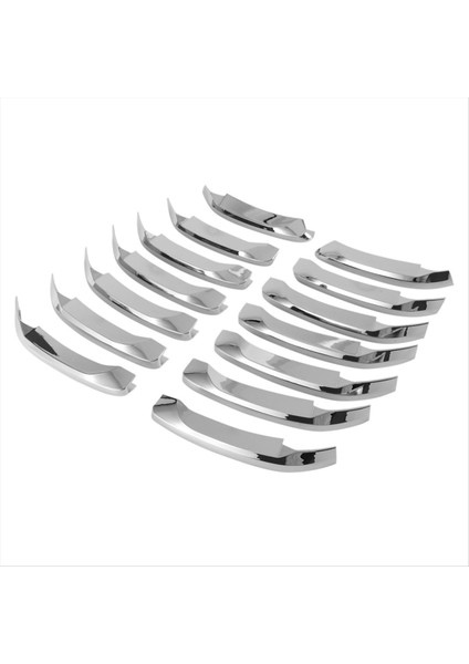 14 Adet Araba Krom Ön Izgara Dekorasyon Şeritleri Bmw X1 F48 2016-2019 Aksesuarları Için Kapak Trim (Yurt Dışından)
