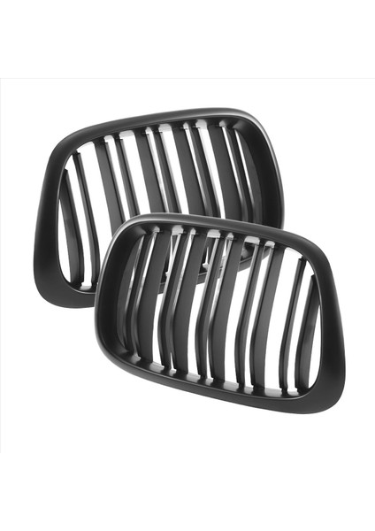 Bmw E39 5 Seri 525 528 1995-2004 Mat Siyah Için Ön Tampon Böbrek Izgara Değiştirme Çift Izgaralar (Yurt Dışından) modelleri