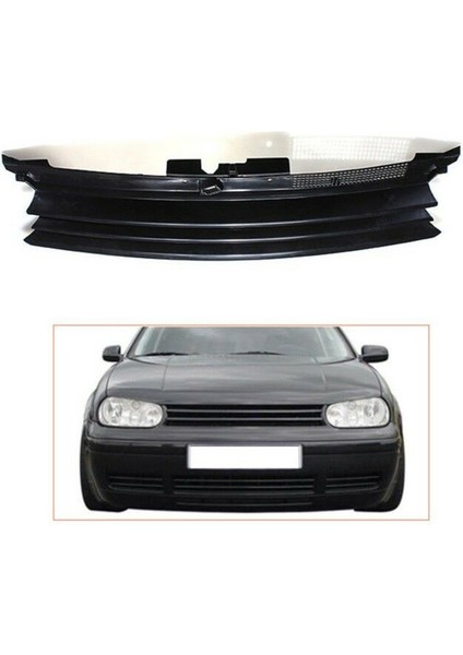 Siyah Araba Izgara Ön Kaput Grille For-Vw Volkswagen Golf 4 Mk4 Gtı R32 1997-2004 1J0853655G (Yurt Dışından) modelleri