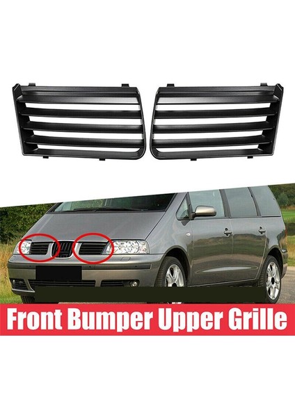 2pcs L+R Ön Üst Tampon Radyatör Grille Trim 7M785365301C 7M785365401C Koltuk Alhambra 7m 2001-2010 (Yurt Dışından) fırsatları
