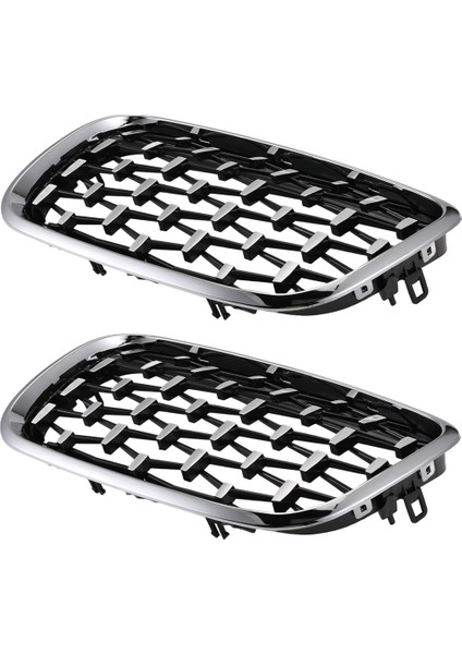 Bmw X5 E70 / X6 E71 2008-2013 Için Araba Gümüş Ön Orta Izgara Izgara Değiştirme (Yurt Dışından) modelleri