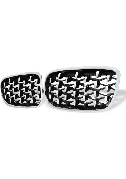 Bmw X5 E70 / X6 E71 2008-2013 Için Araba Gümüş Ön Orta Izgara Izgara Değiştirme (Yurt Dışından) fırsatları